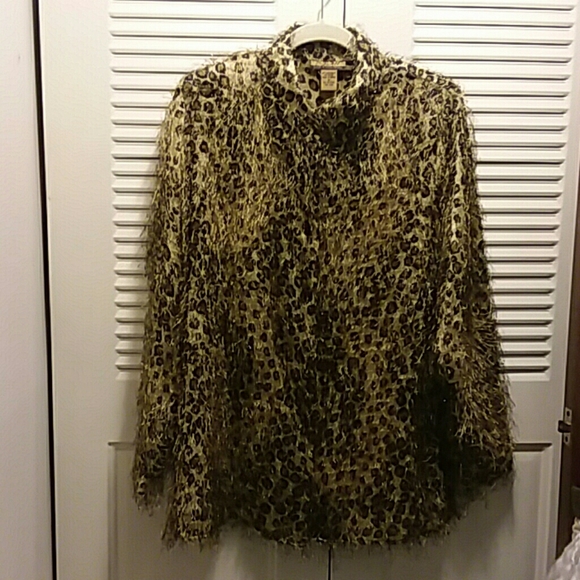caw Tops - 🐆Vintage Eyelash Blouse🐆